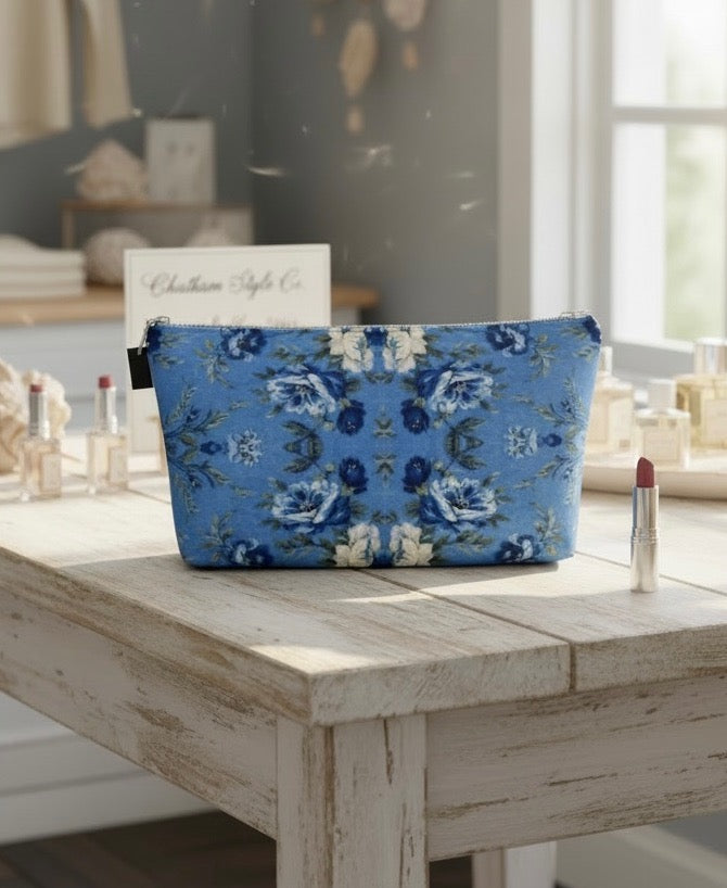 Blue Manor Bloom Makeup Bag