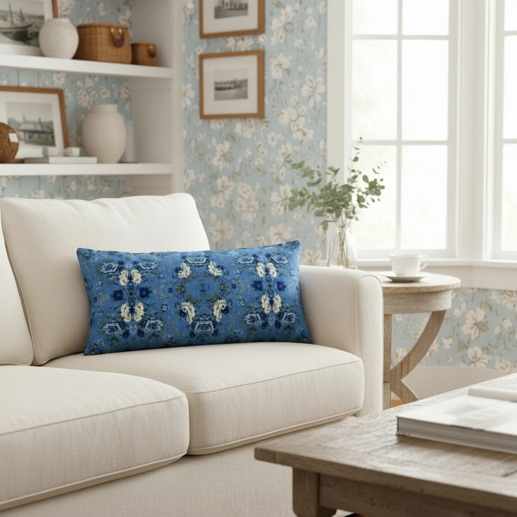 Blue Manor Bloom 24 x 12 Pillow Cover