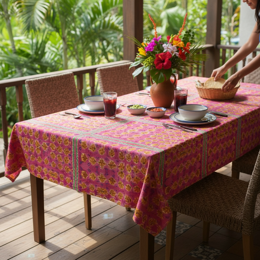Pink Botanique 60 x 90 Tablecloth