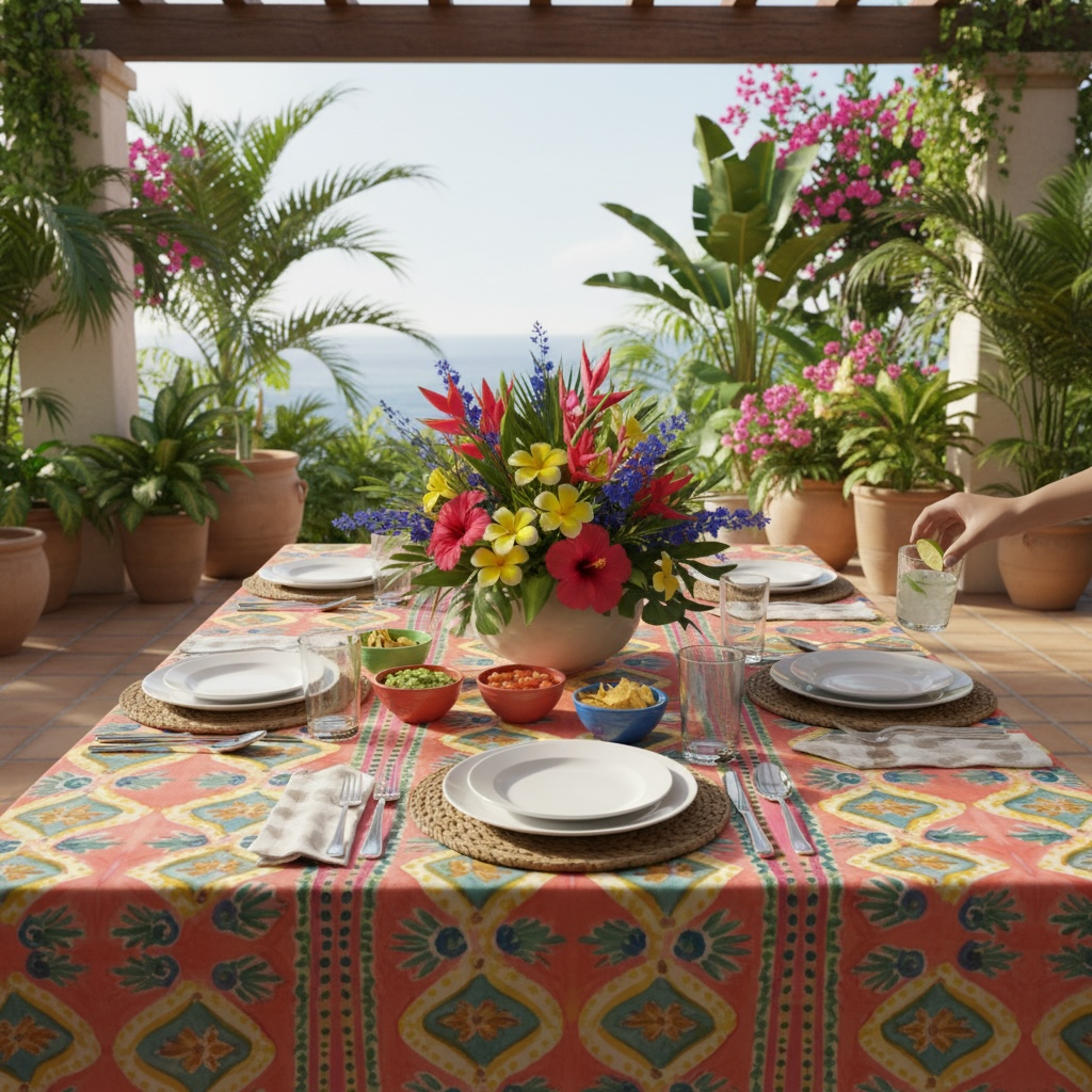 Island Diamonds 60 x 90 Tablecloth