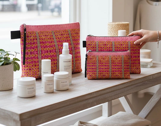 Pink Botanique Zipper Carry-all Bag