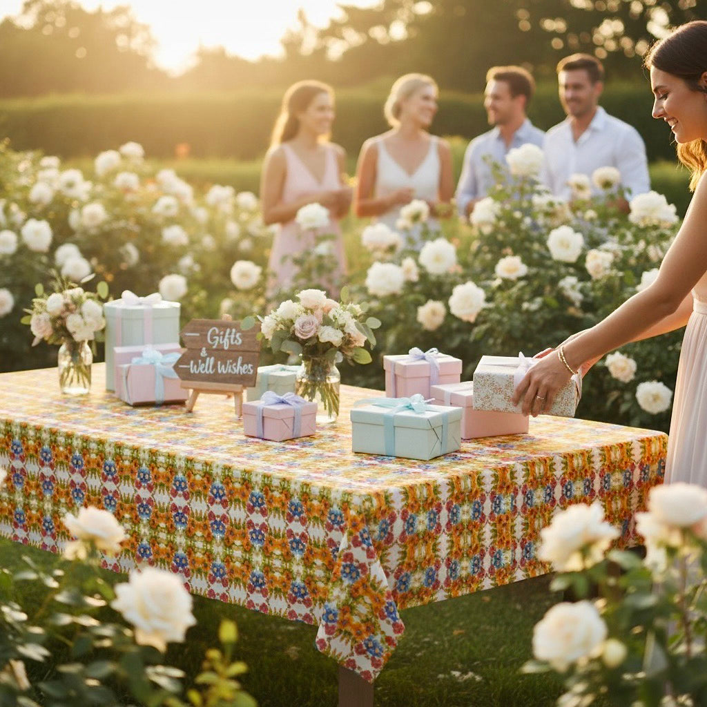 Seaside Blooms 60 x 90  Tablecloth