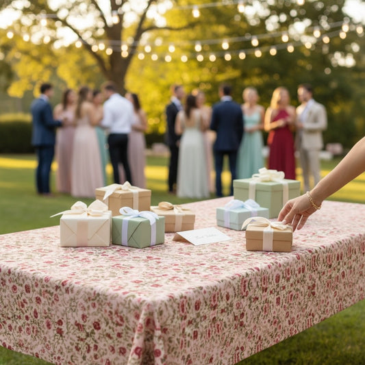 Rose Trellis 60 x 90 WEDDING Tablecloth