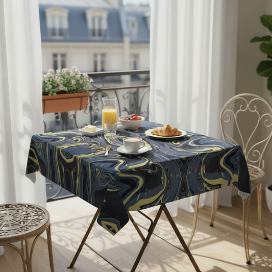 Mendocino Blues Diamond 60 x 60 Tablecloth