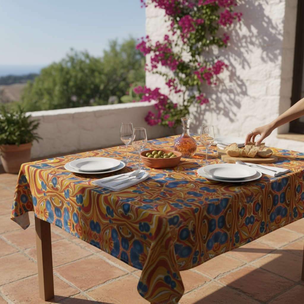 Sundown Revival 60 x 60 Tablecloth