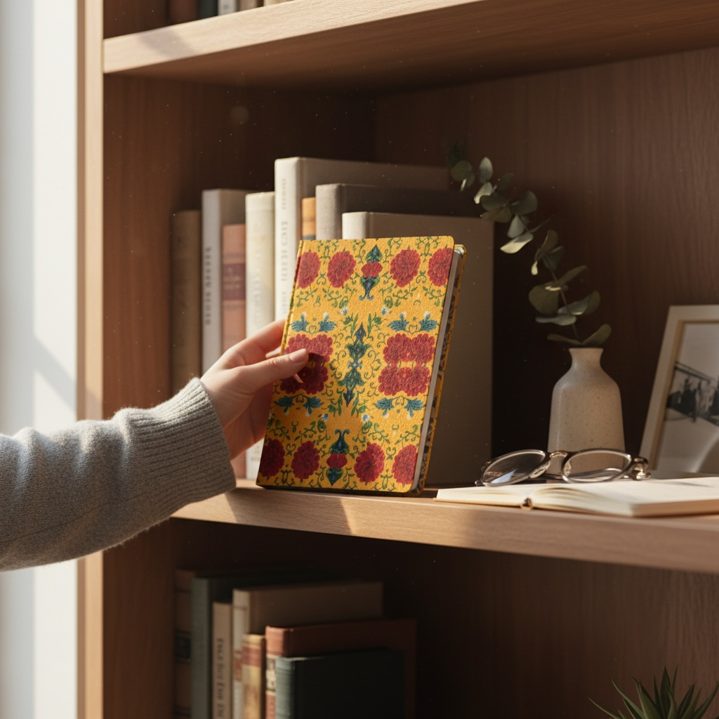 Marquesa Floral Golden Notebook