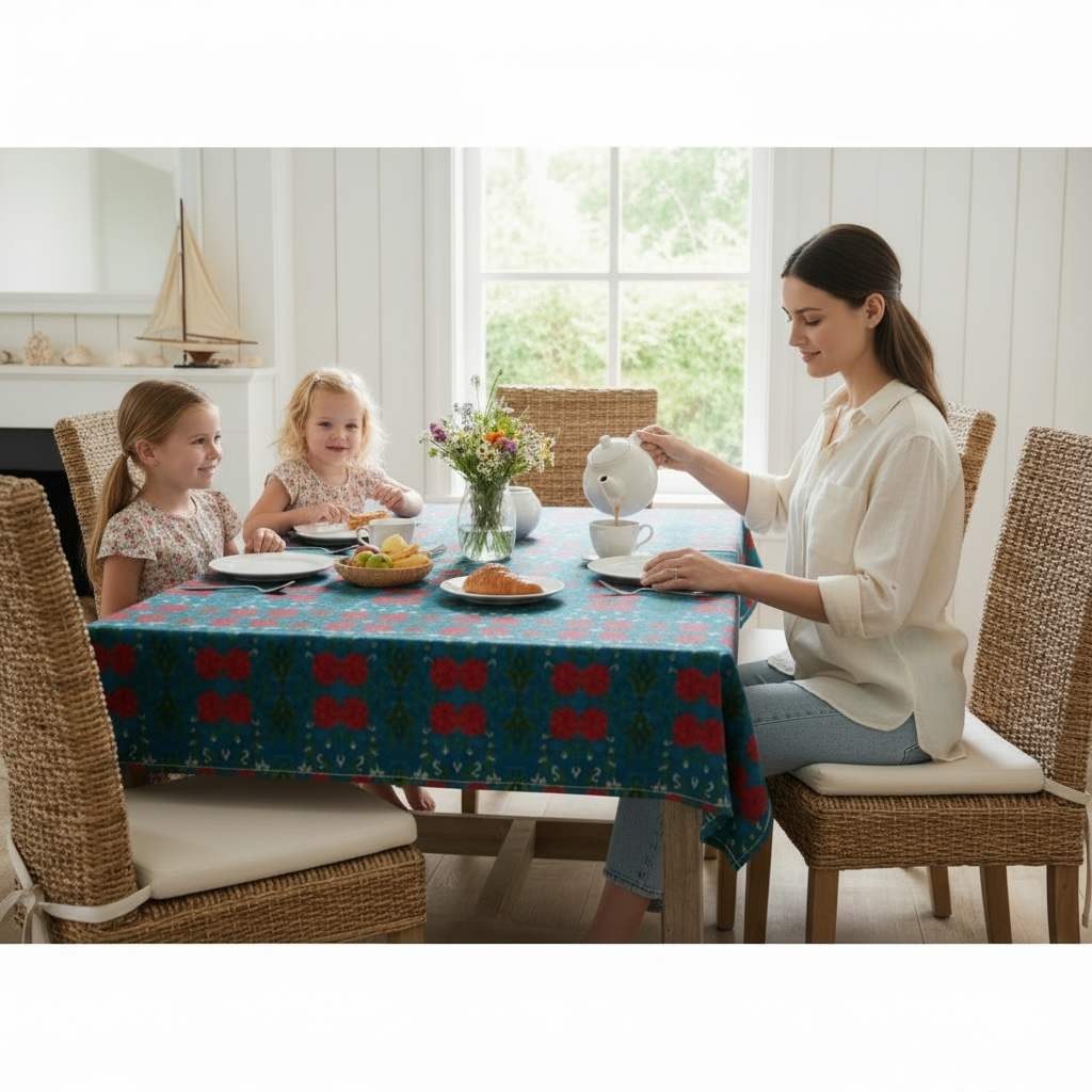 Marquesa Floral Sapphire 60 x 90 Tablecloth