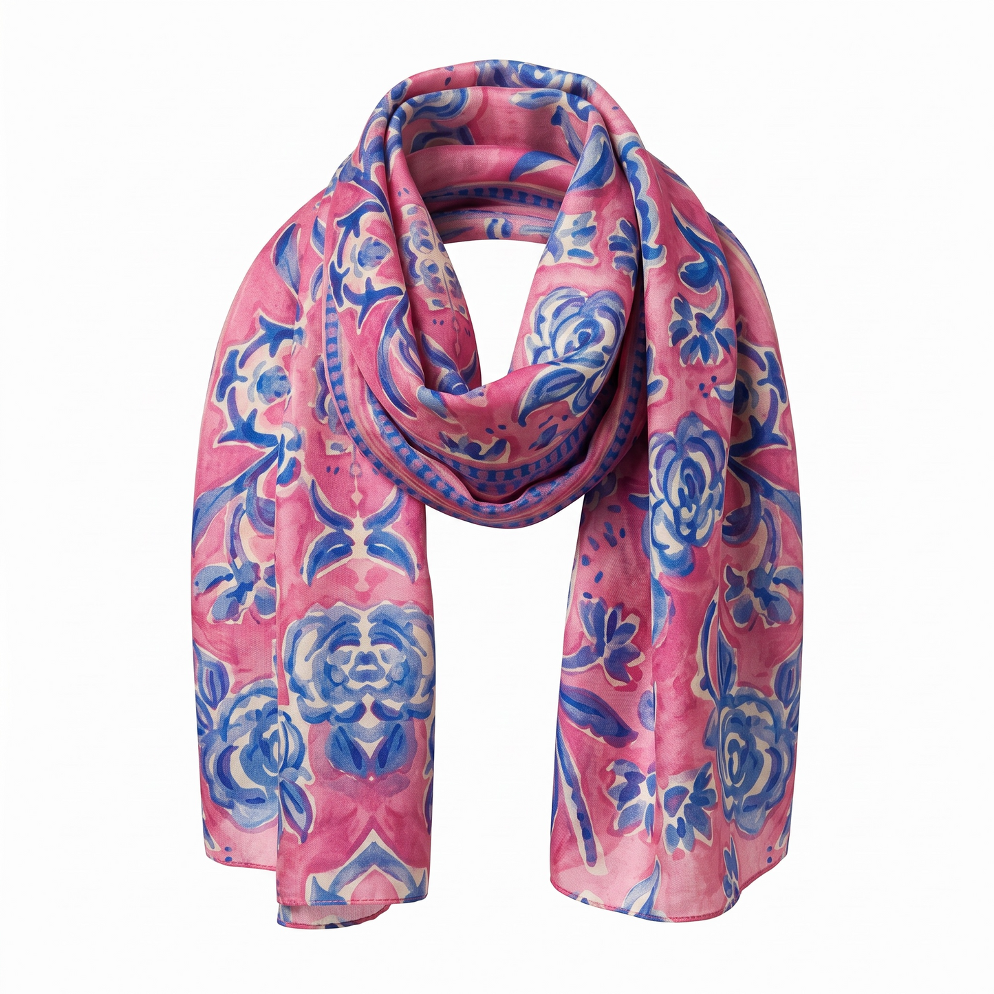 Tropique Provencal Silk Long Scarf