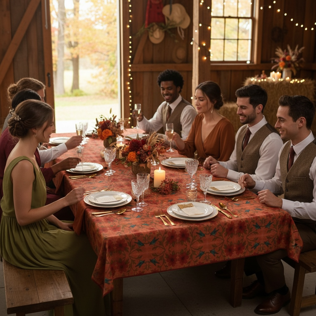 Songbird Bloom Terracotta 60 x 90 Tablecloth