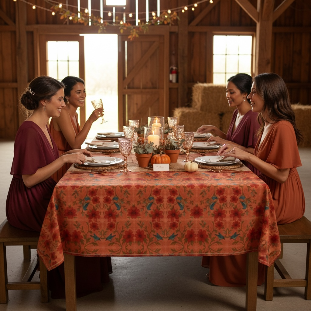 Songbird Bloom Terracotta 60 x 90 Tablecloth