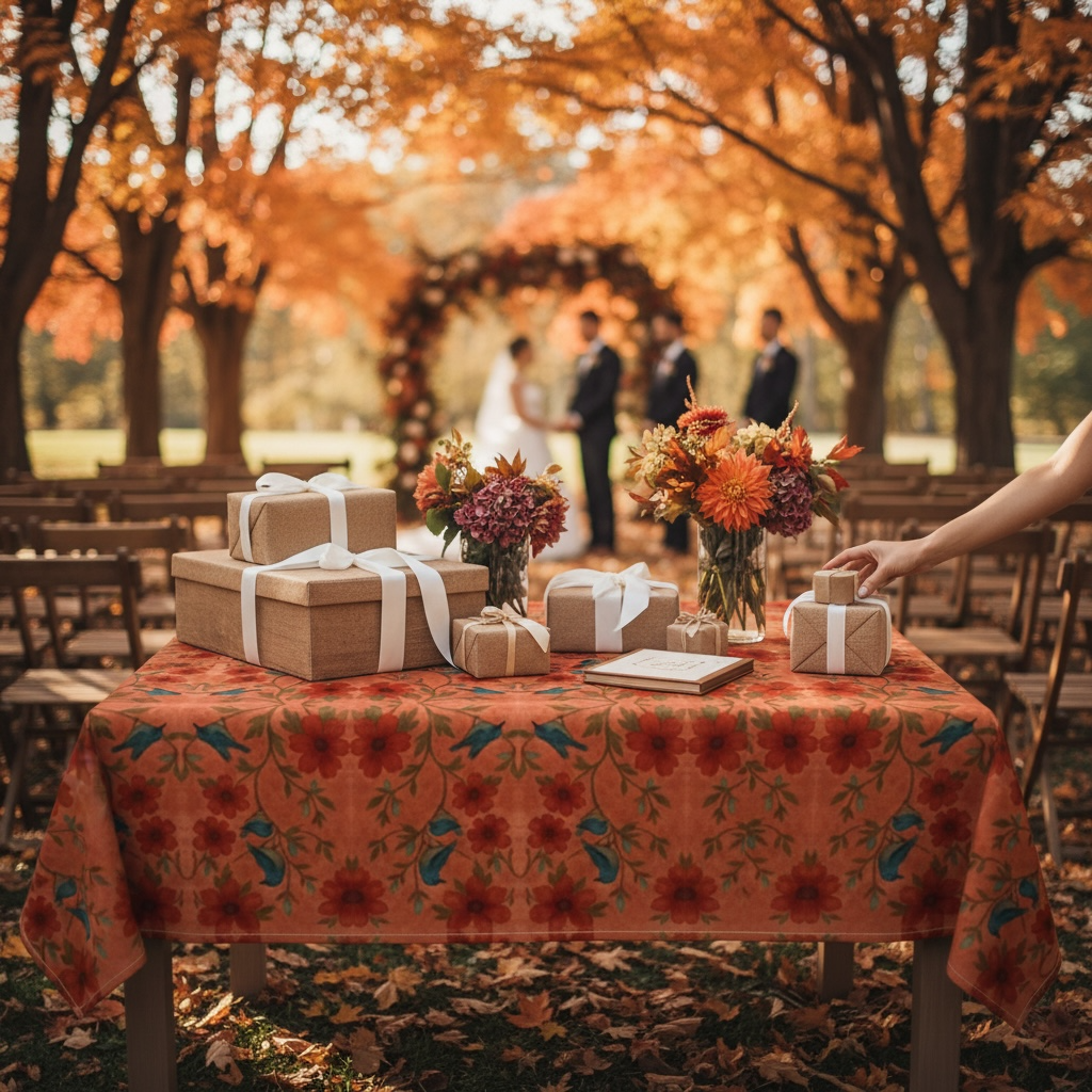 Songbird Bloom Terracotta 60 x 60 Tablecloth