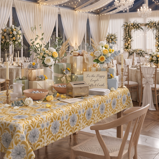 Gilded Garden 90 x 60 WEDDING Tablecloth