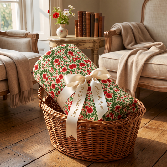 French Country Noel blanket
