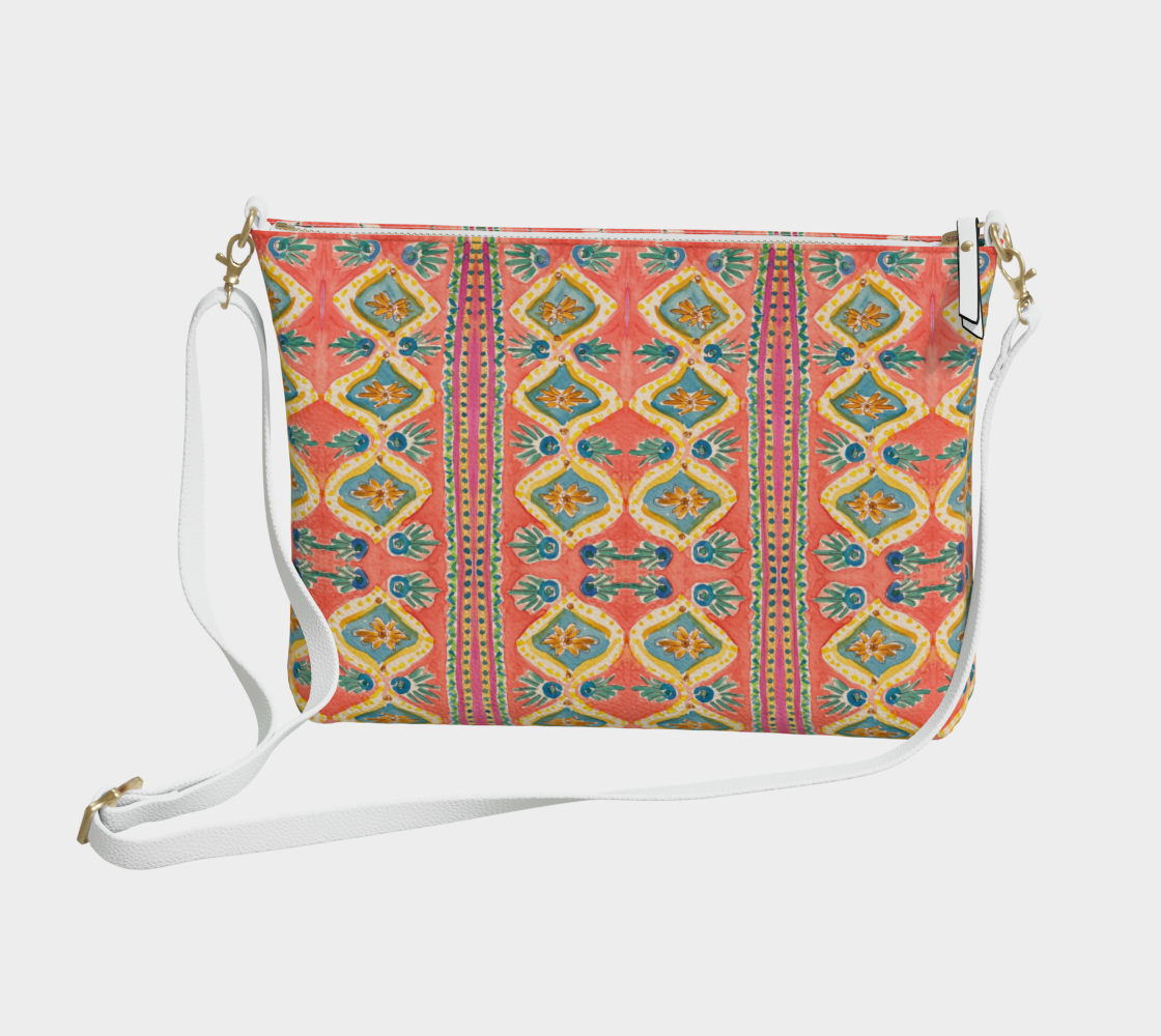 Island Diamonds Vegan Leather Crossbody Purse