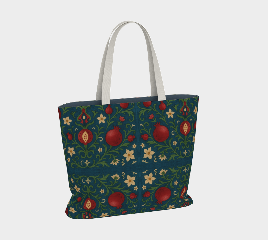 Winter Pomegranates Tote Bag