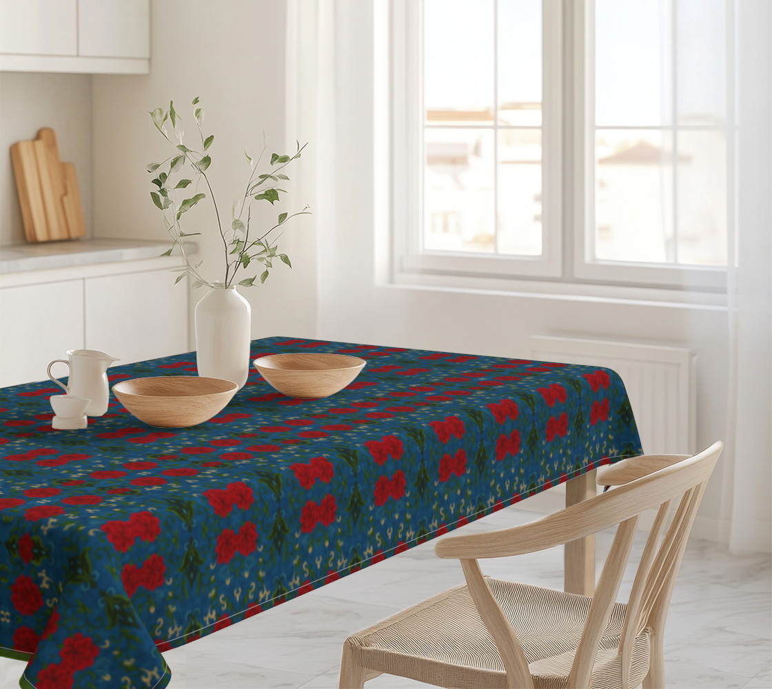Marquesa Floral Sapphire 60 x 90 Tablecloth