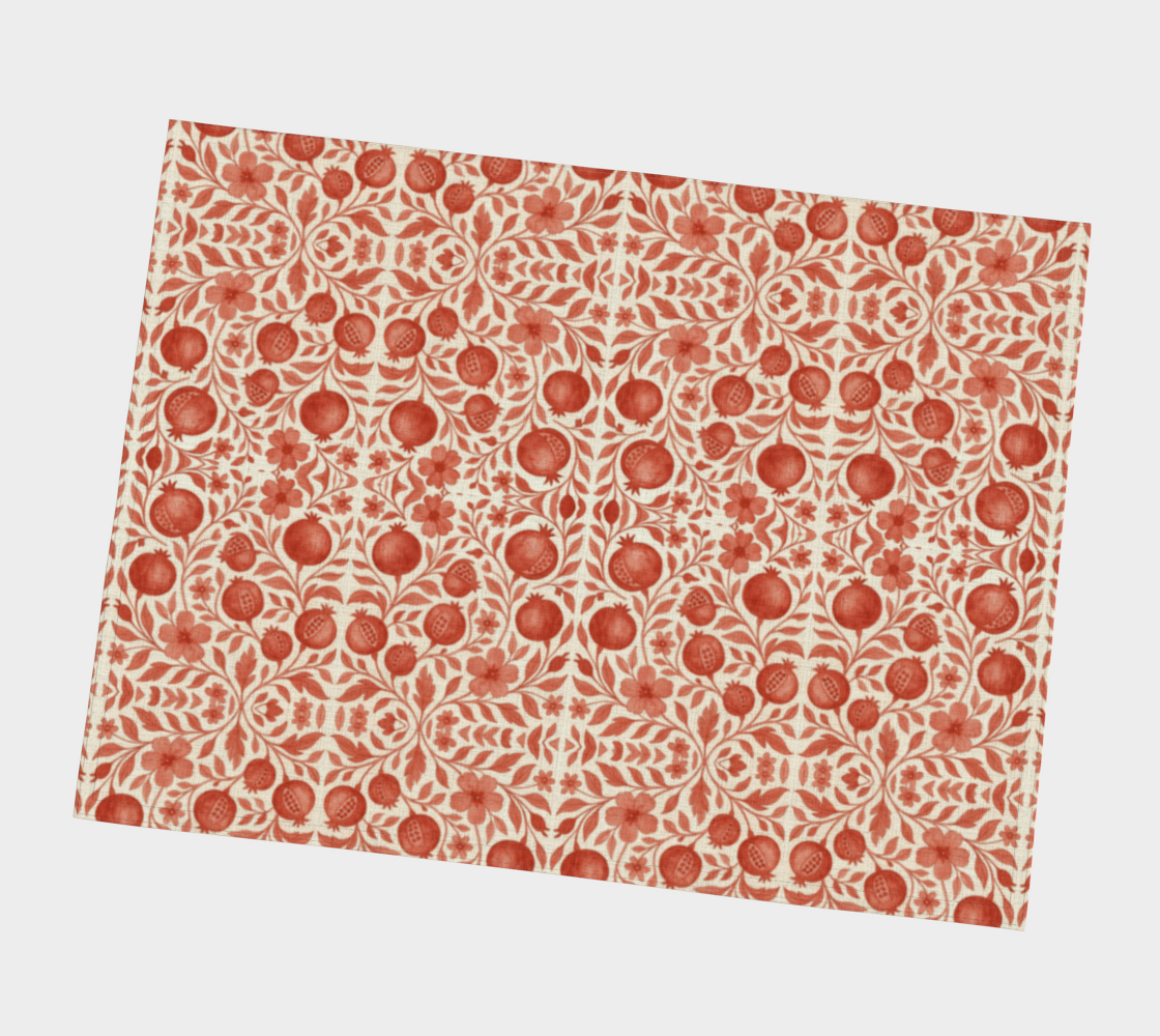 Red Pomegranates Placemats