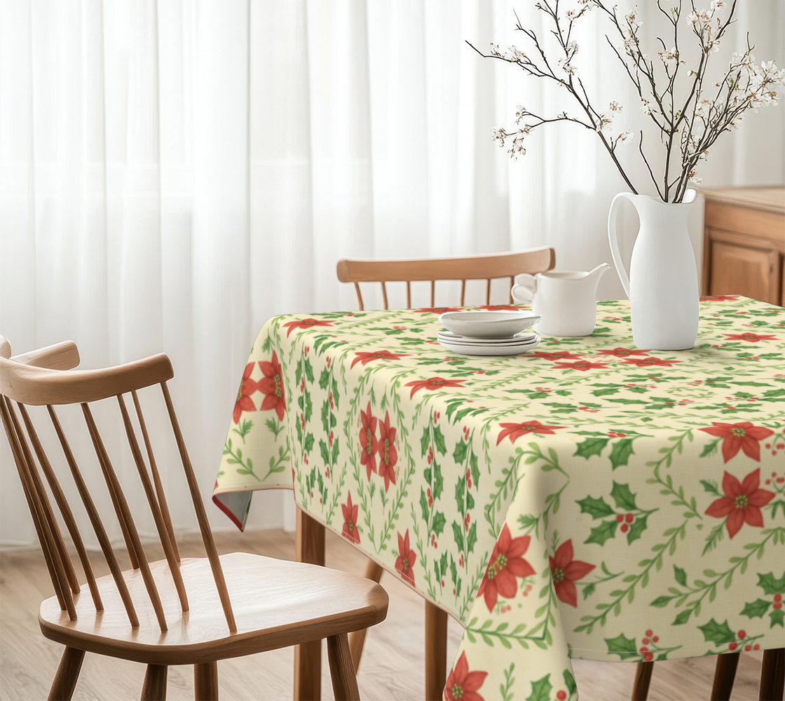 Yuletide Bloom 60 x 60 Tablecloth