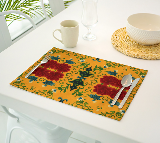 Marquesa Floral Golden Placemats