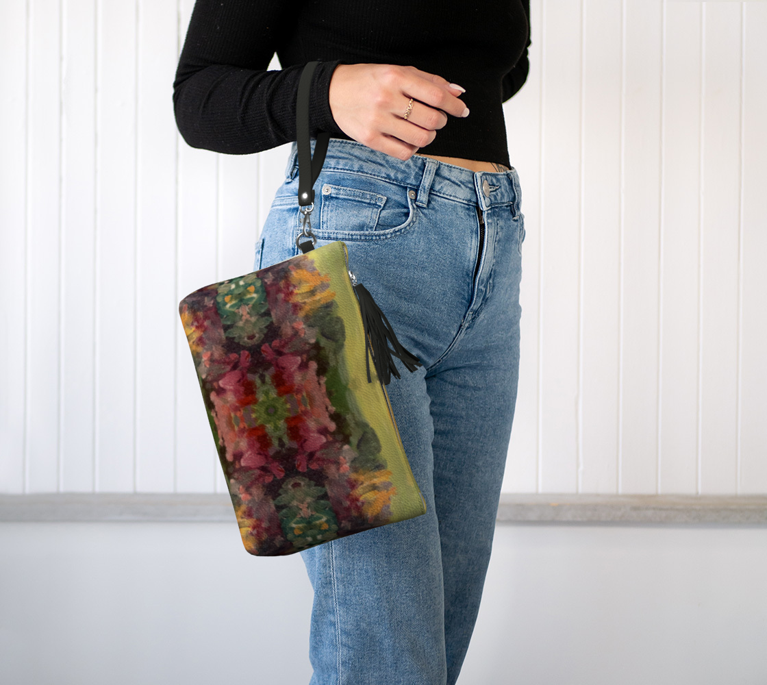 Giverny Gardens Vegan Leather Clutch