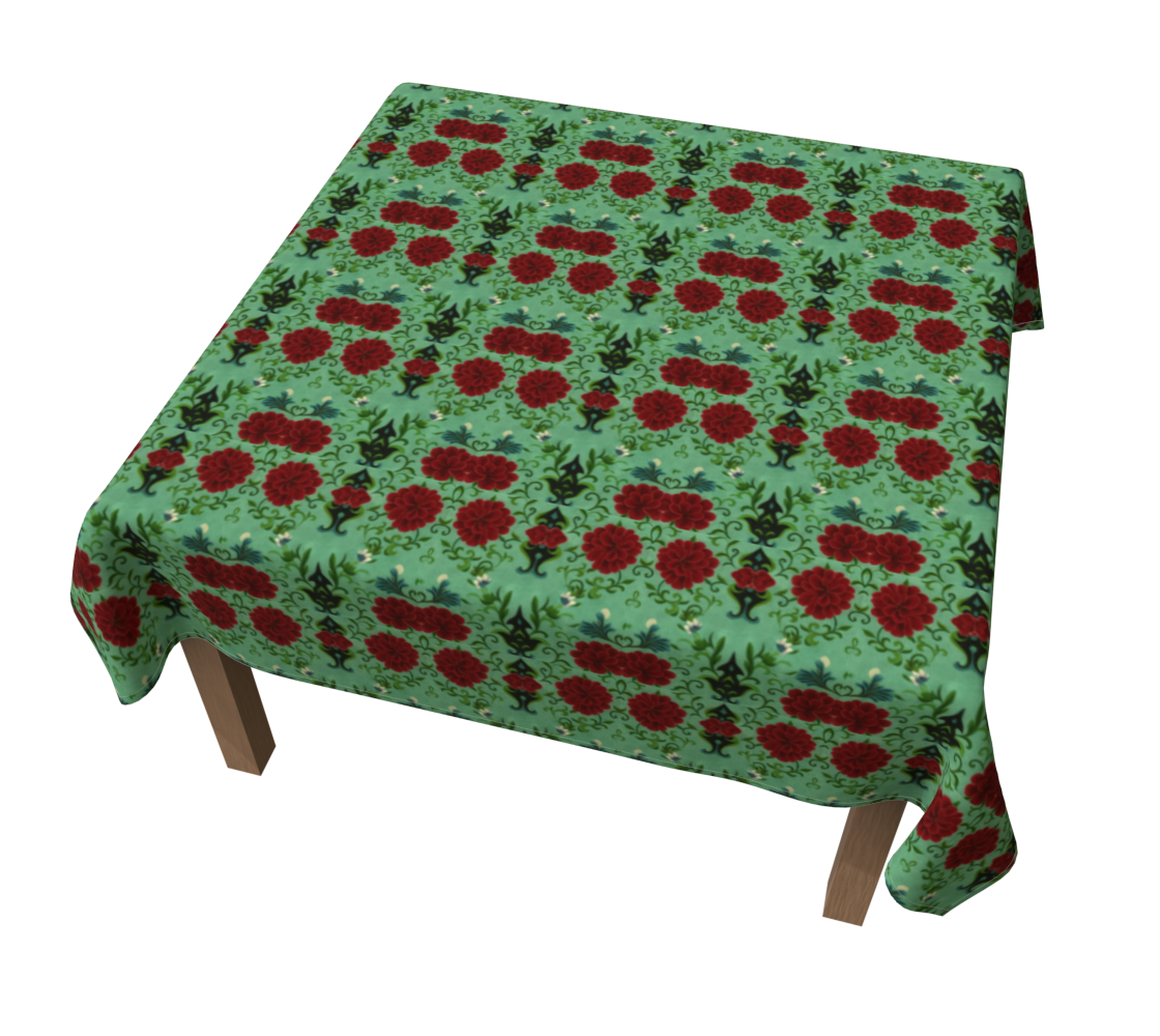 Marquesa Floral Mint 60 x 60 Tablecloth