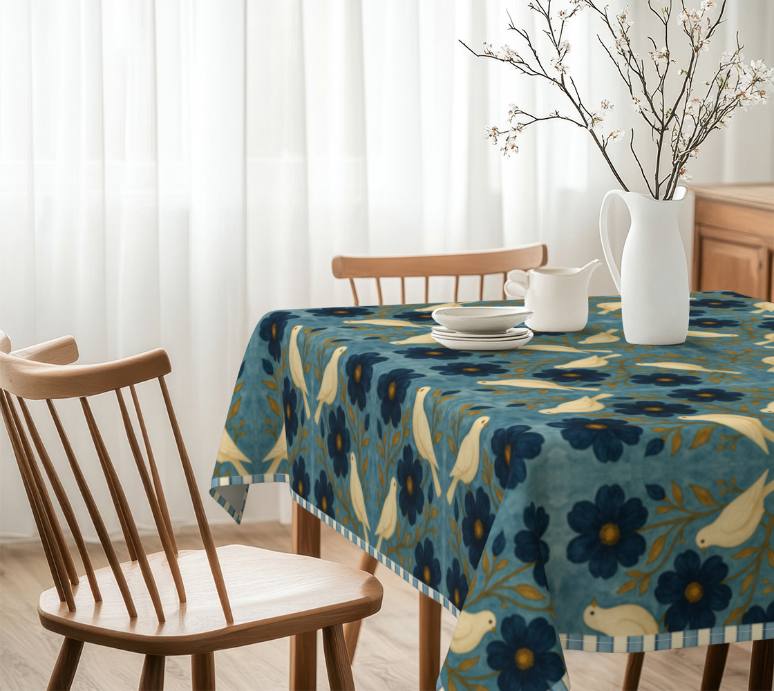Doves of Peace 60 x 60 Tablecloth