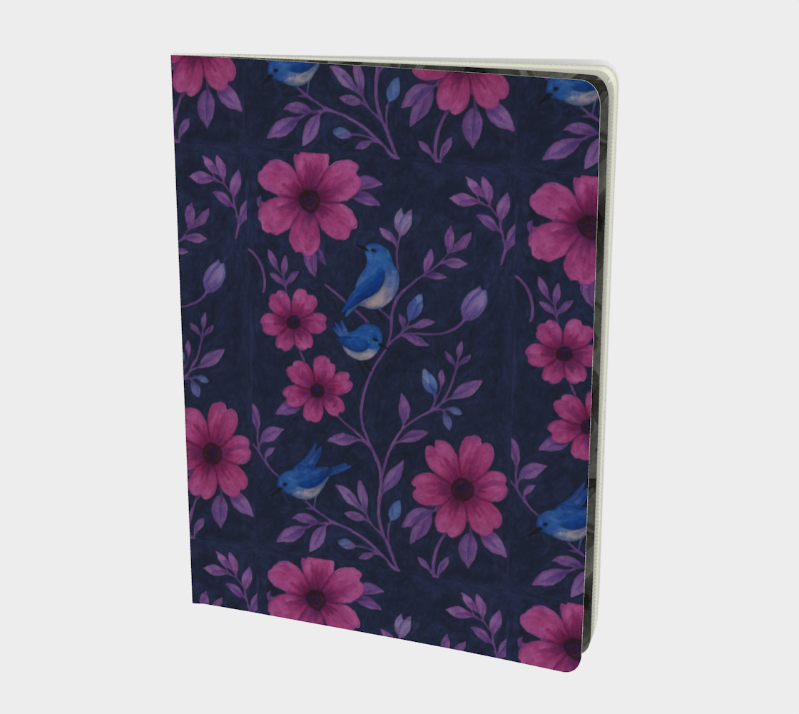 Songbird Bloom Plum Notebook