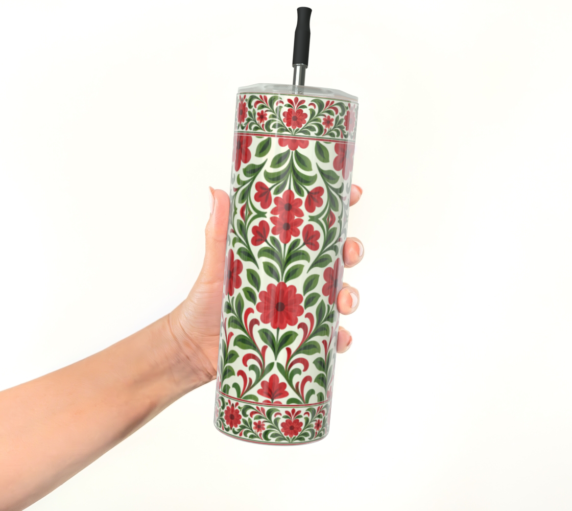 French Country Noel tumbler