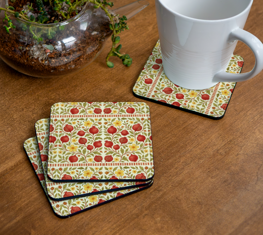 Autumn Pomegranates Coasters