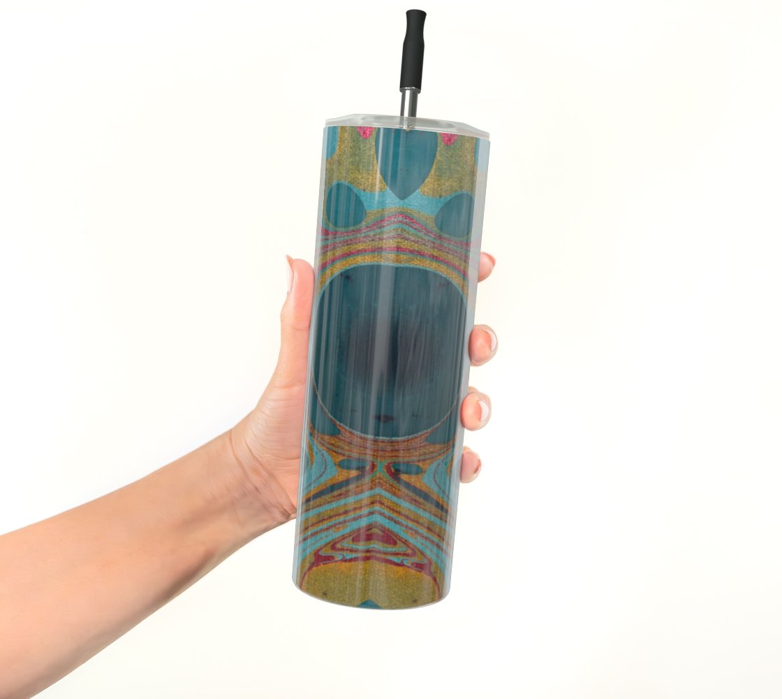 Gilded Currents Butterflies Water Bottle