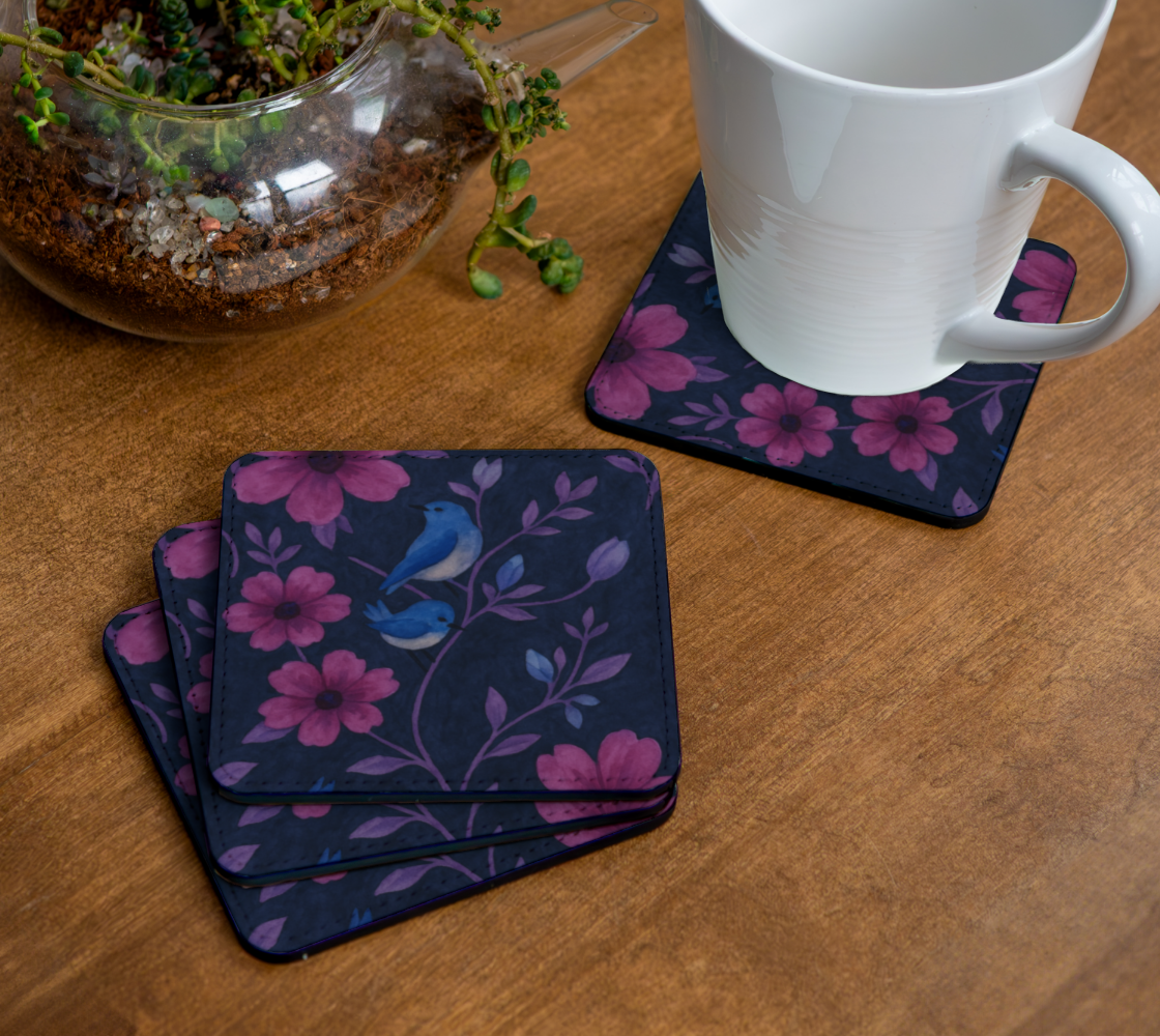 Songbird Bloom Plum Coaster