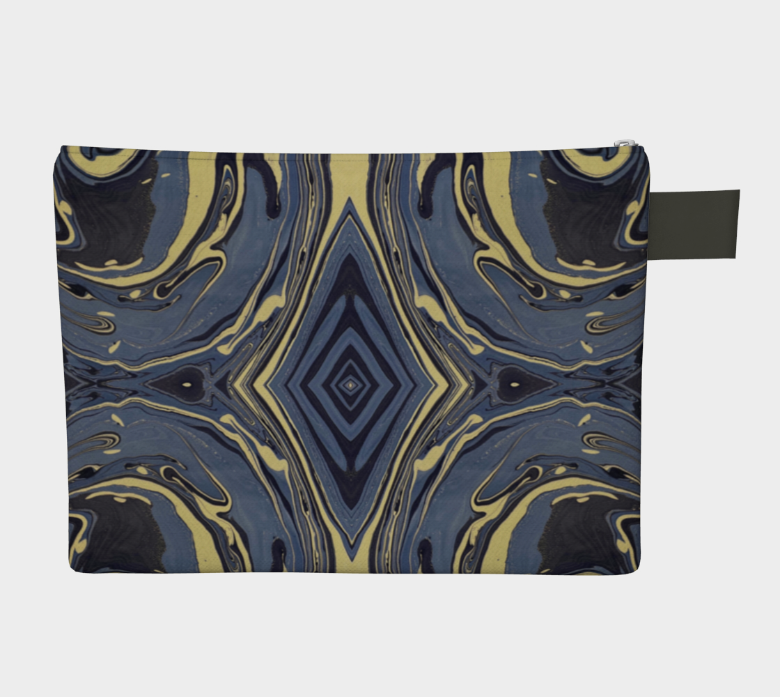 Mendocino Blues Diamond Zipper Carry-all Bag