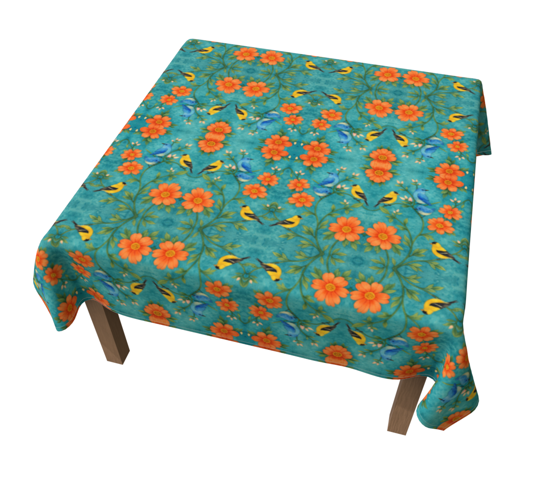 Island Songbird Garden 60 x 60 Tablecloth