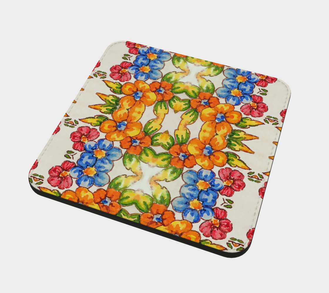 Positano Flowers Coaster