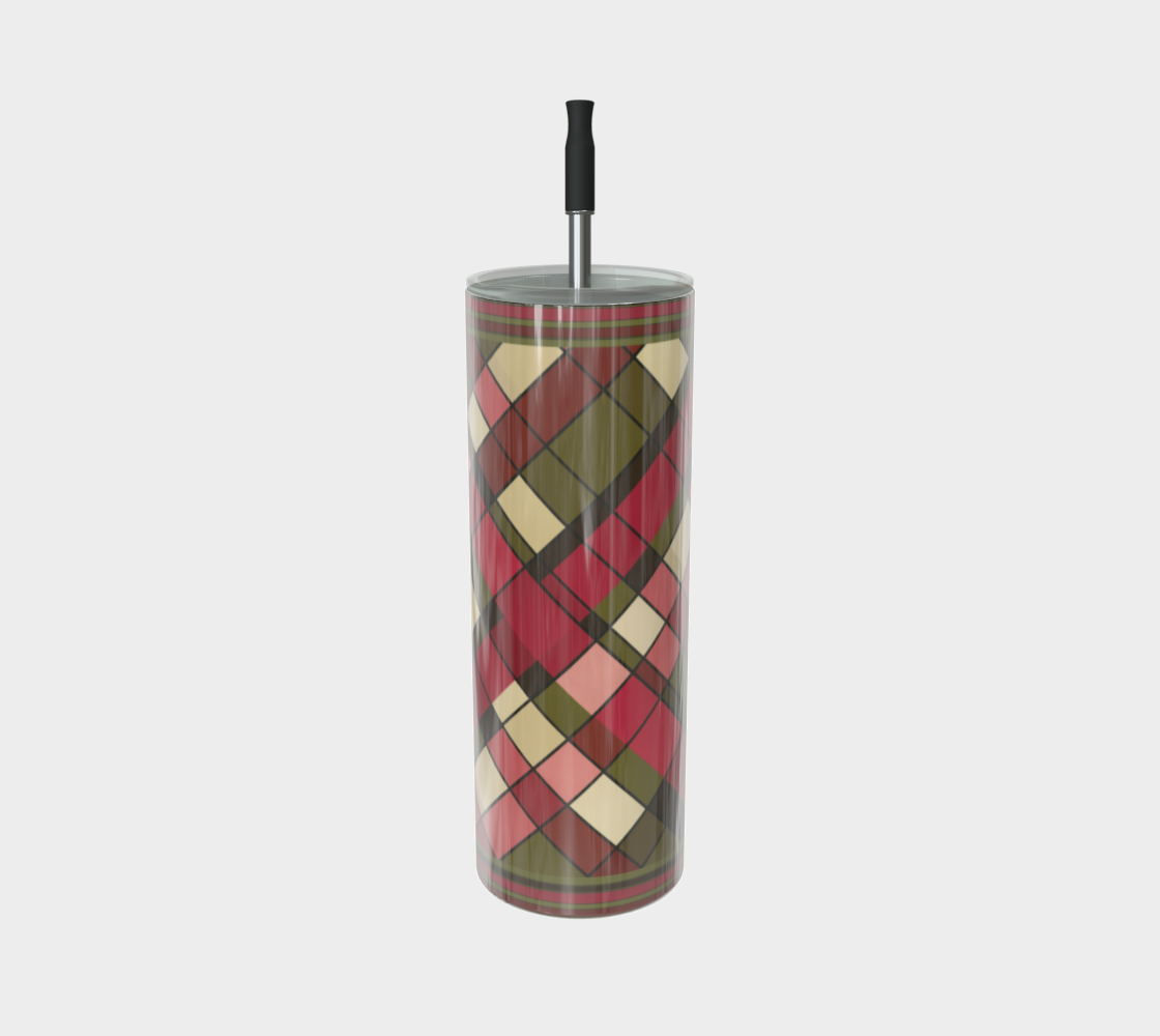 Plaid Harvest Water Bottle
