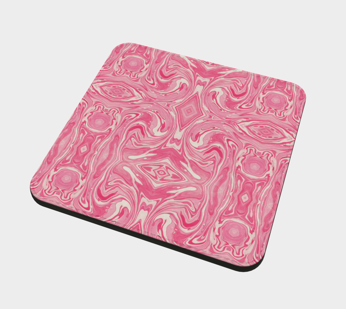 Pink Swirl Coasters