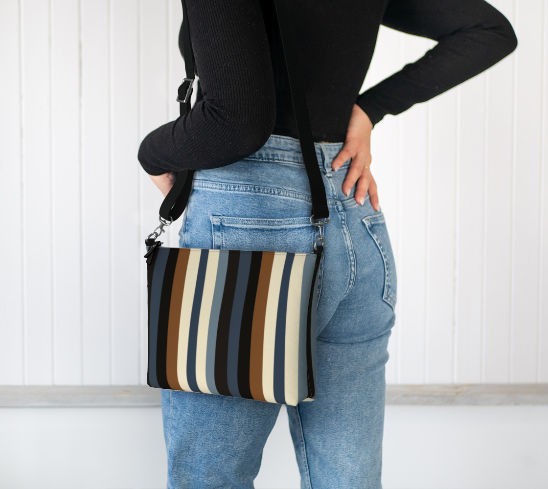Midnight Timber Vegan Leather Crossbody Purse