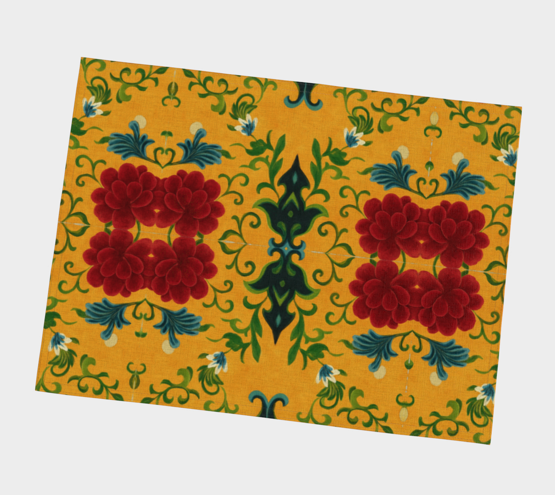 Marquesa Floral Golden Placemats