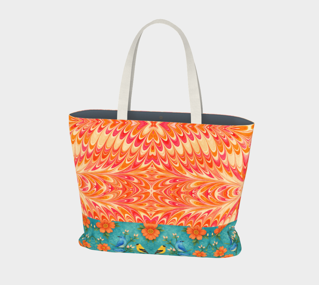 Tangerine Swirl Tote Bag