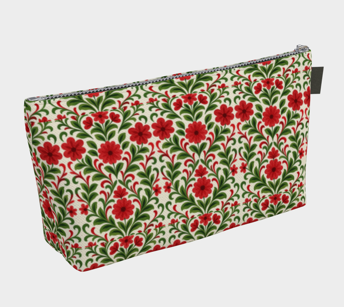 French Country Noel makeup bag