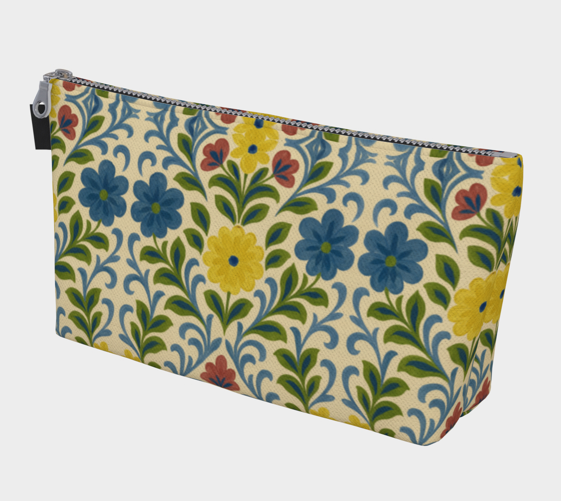 Jardin Provencale Goldenrod Makeup Bag