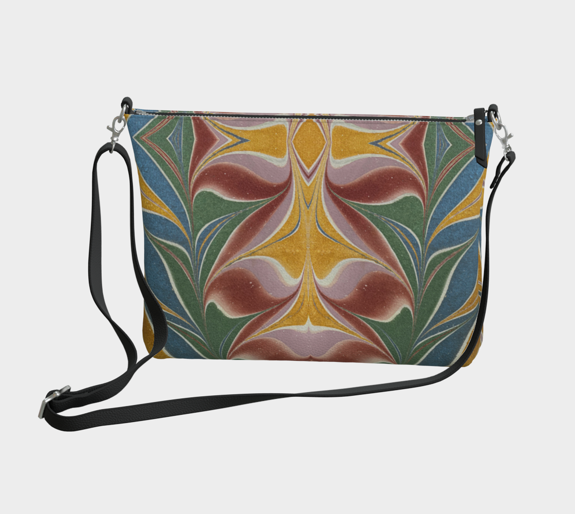 Florentine Flames Vegan Leather Crossbody Purse
