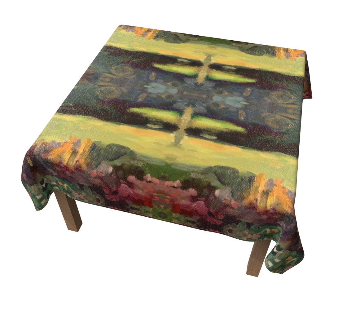 Giverny Gardens 60 x 60 Tablecloth