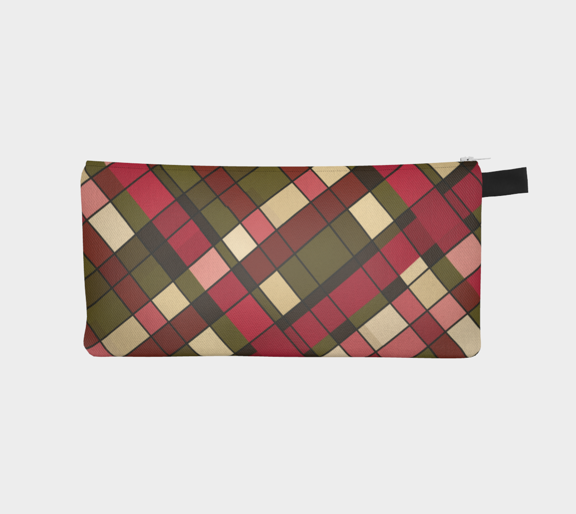 Plaid Harvest Pencil Case