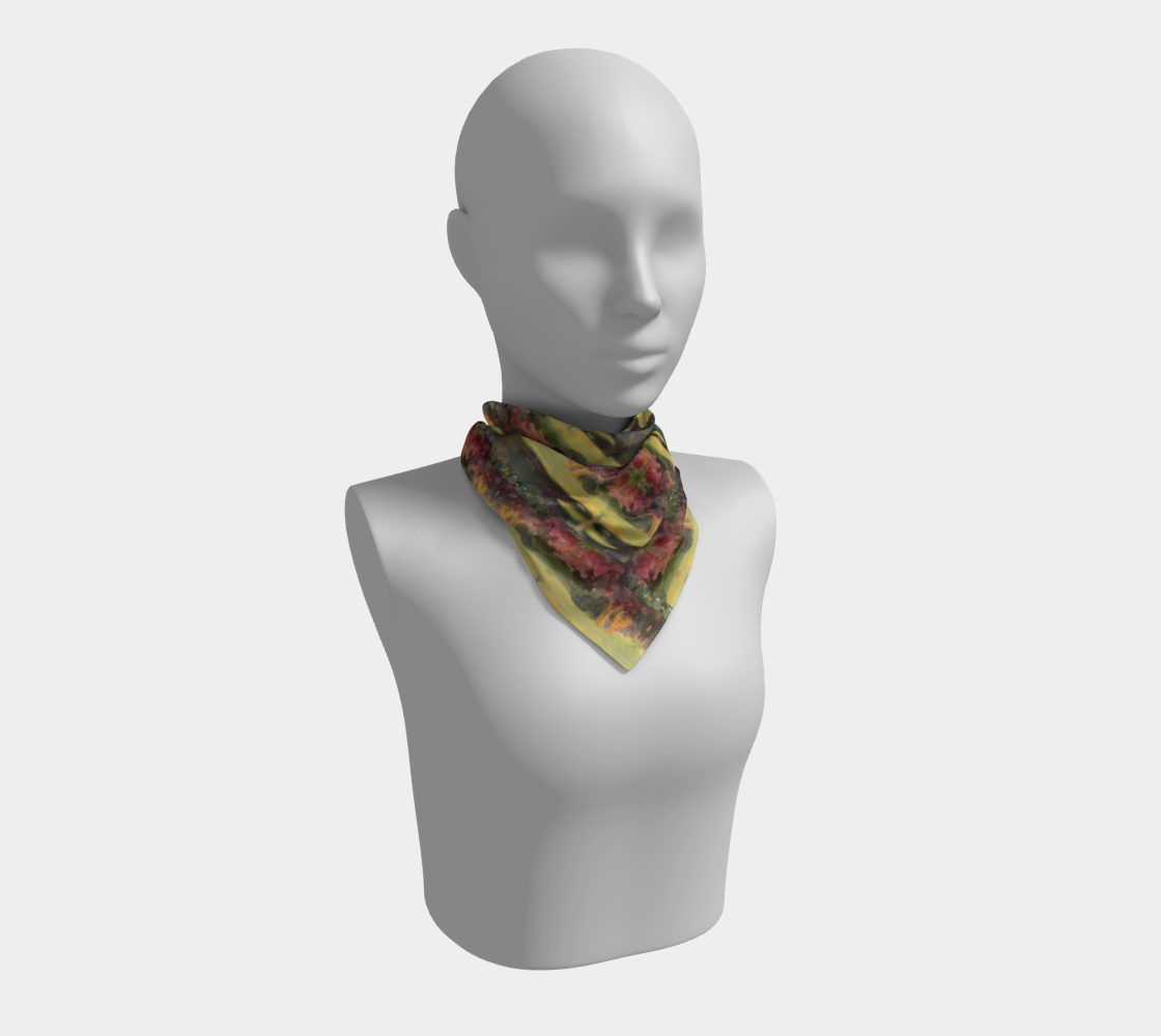 Giverny Gardens Silk Square Scarf