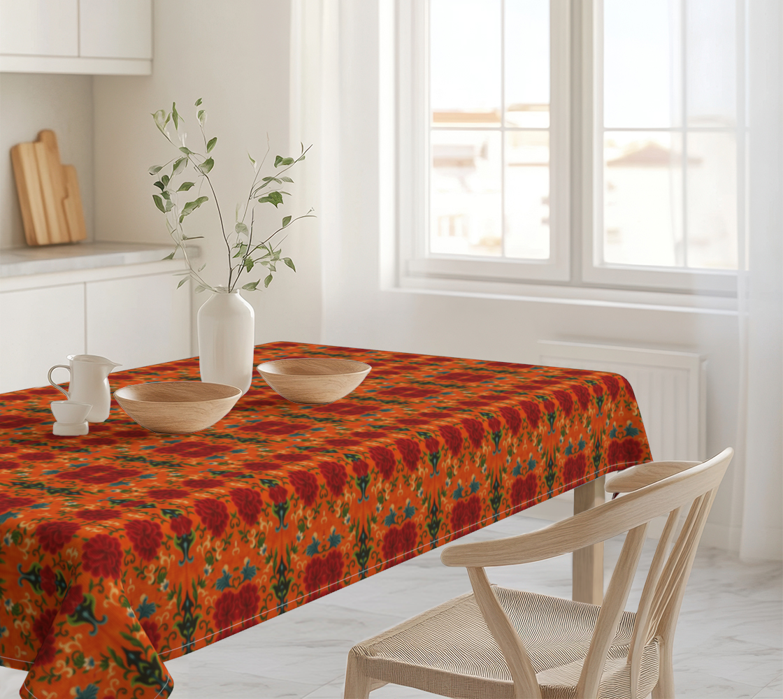 Marquesa Floral Tangerine 60 x 90 Tablecloth