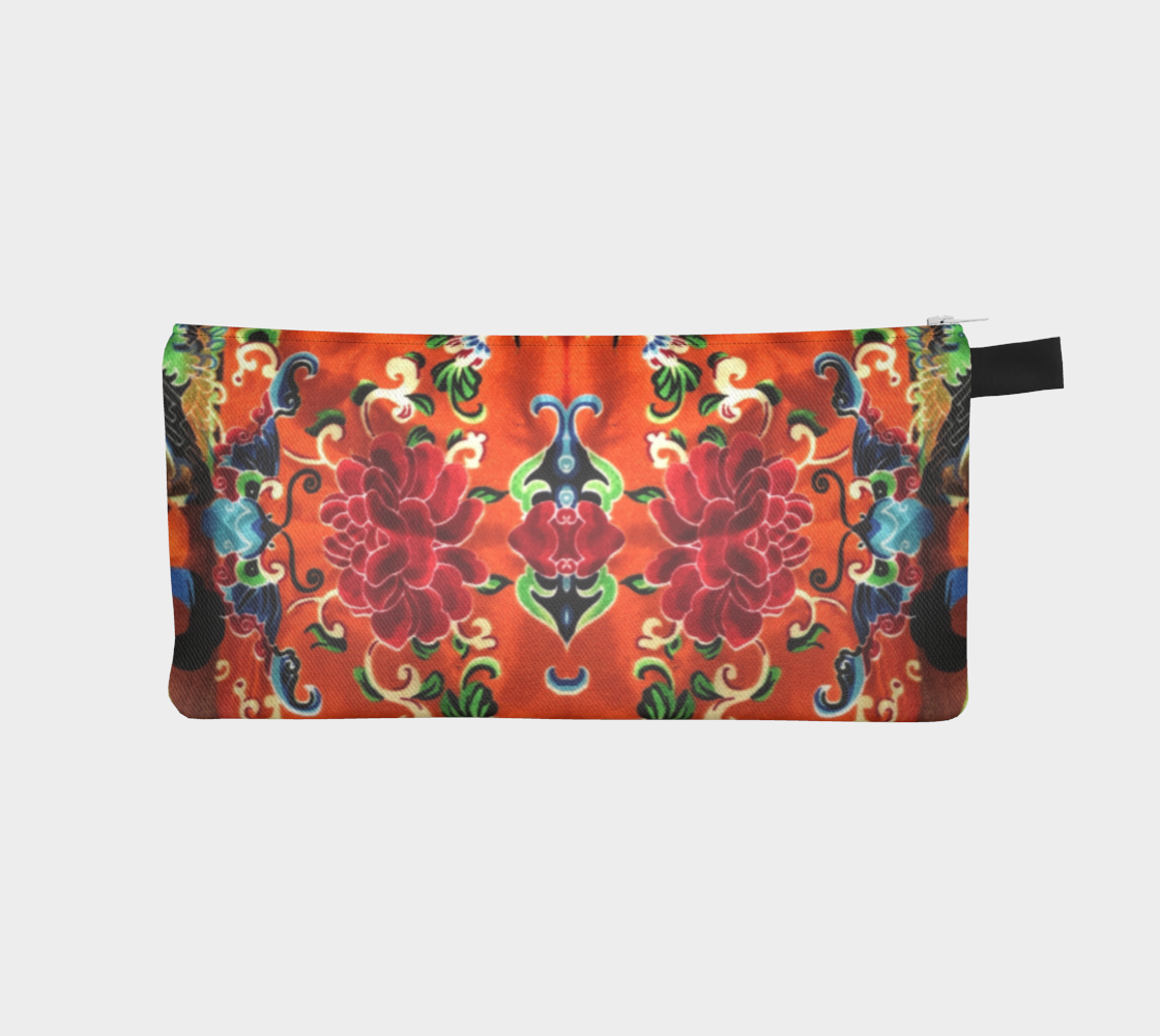 Jade and Flame Pencil Case