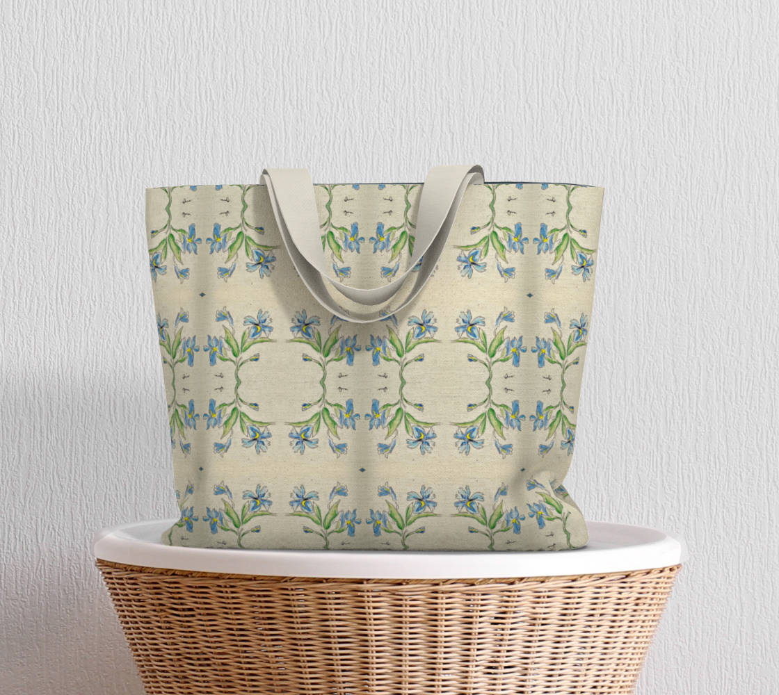 Blue Iris Tote Bag