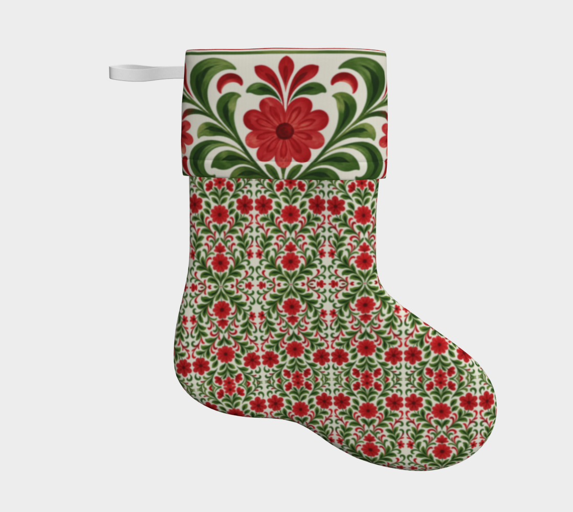 French Country Noel stocking