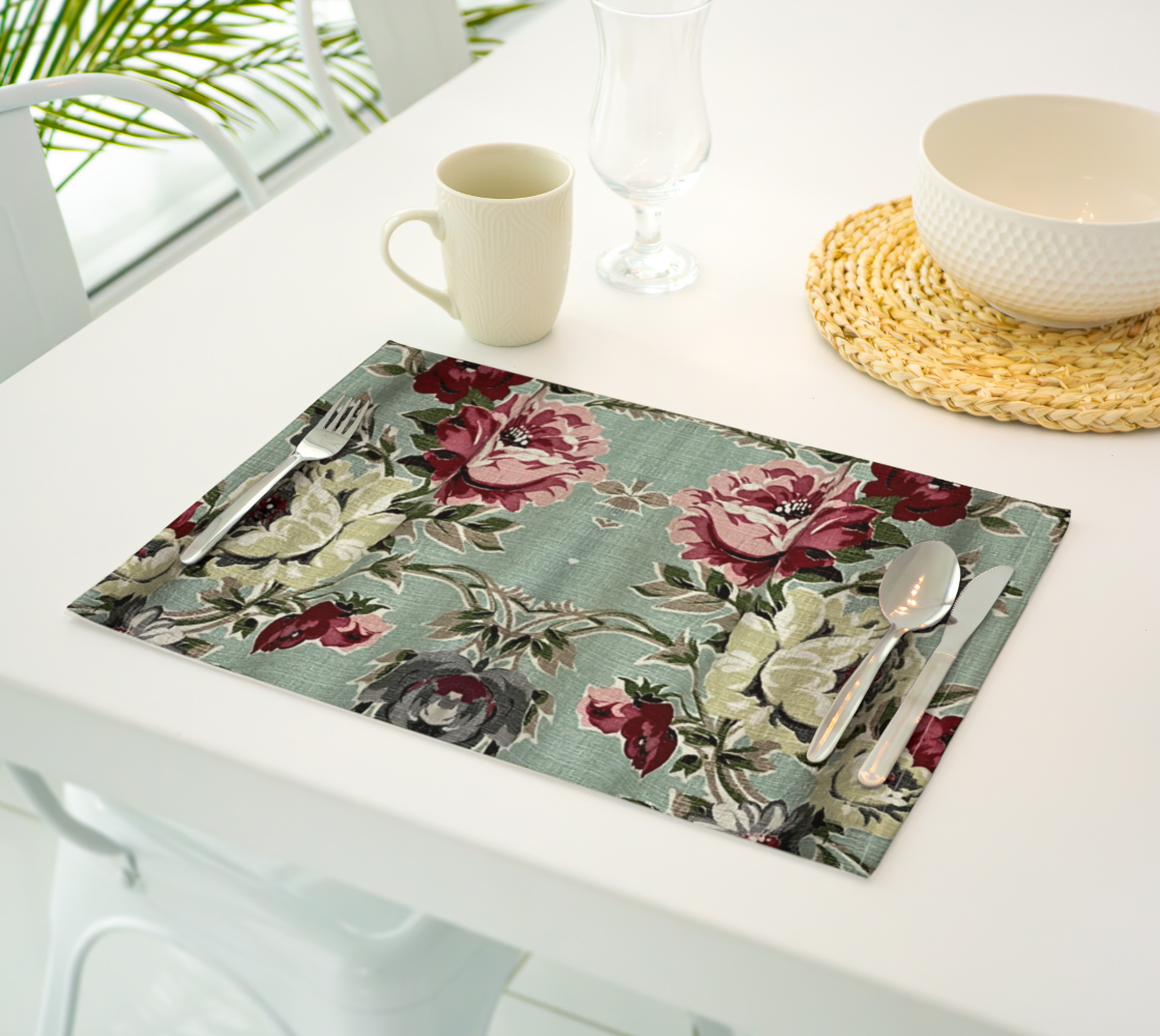 Seafoam Roses Placemats